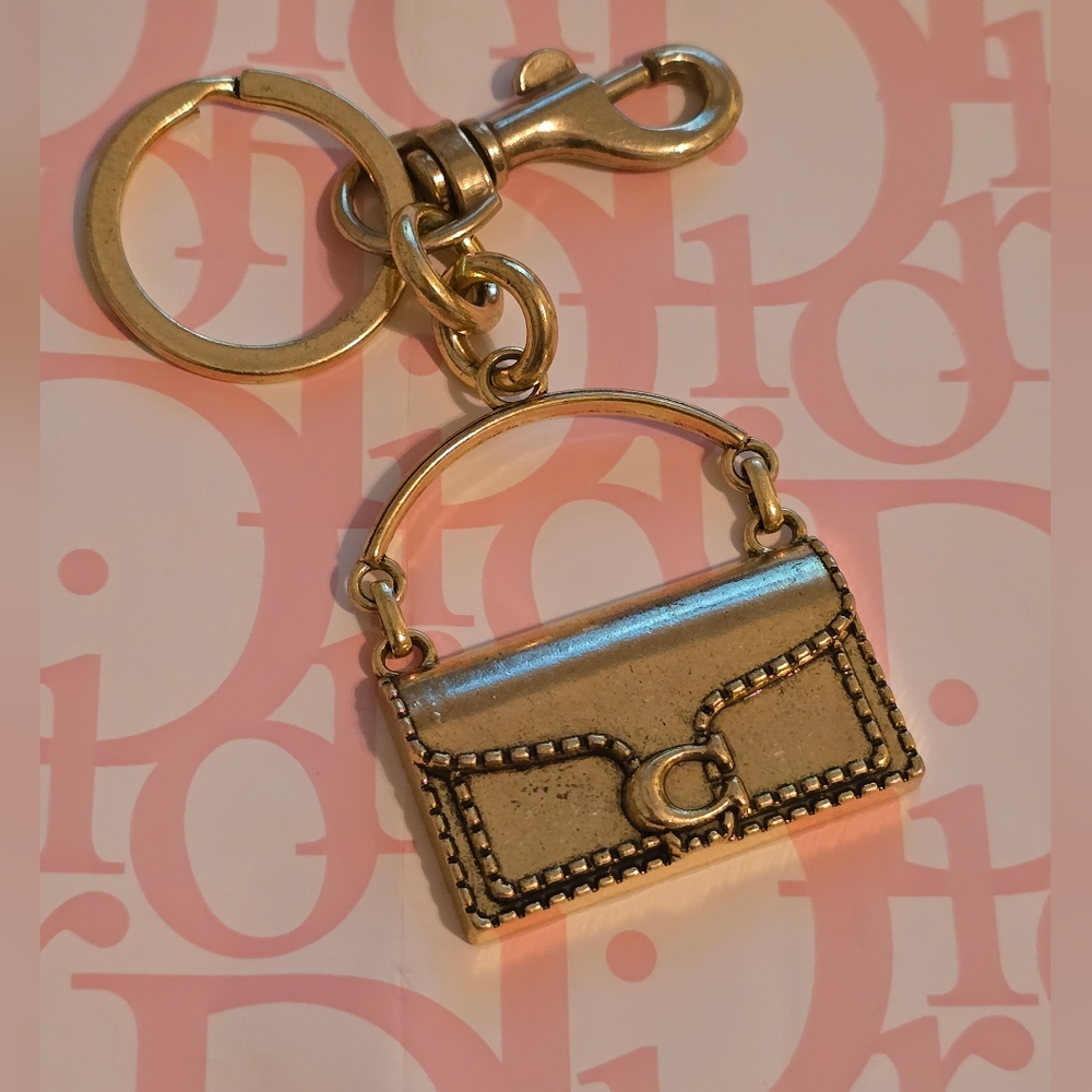 Antiqued Gold unbranded 👛 purse bag charm/Keychain New